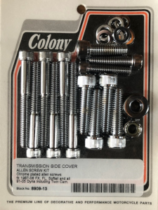 TRANSMISSION SIDE COVER SCREW KIT CHROME PLATED